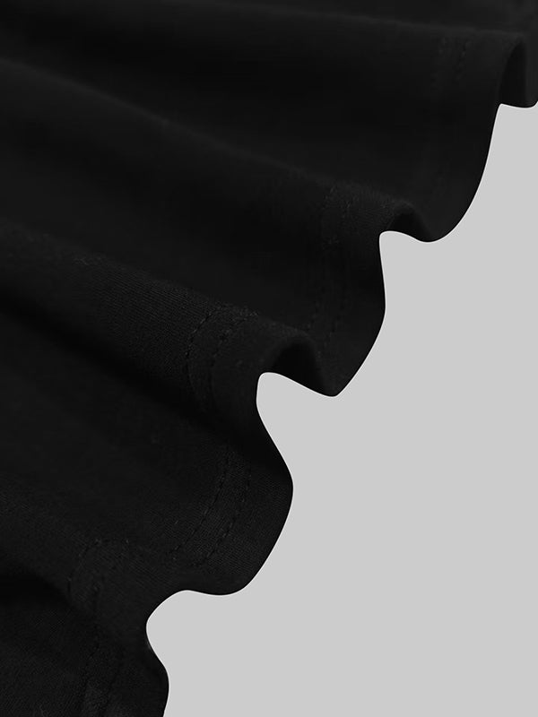 Loose puff-sleeve buttoned mock-neck maxi dress for women - 7