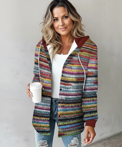Plaid Hooded Coat Stylish for Women | Brielle