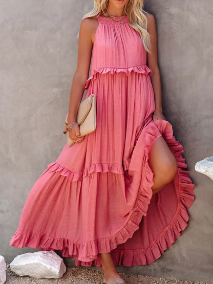 Tiered Ruffle Long Dress Chic For Women | Lara