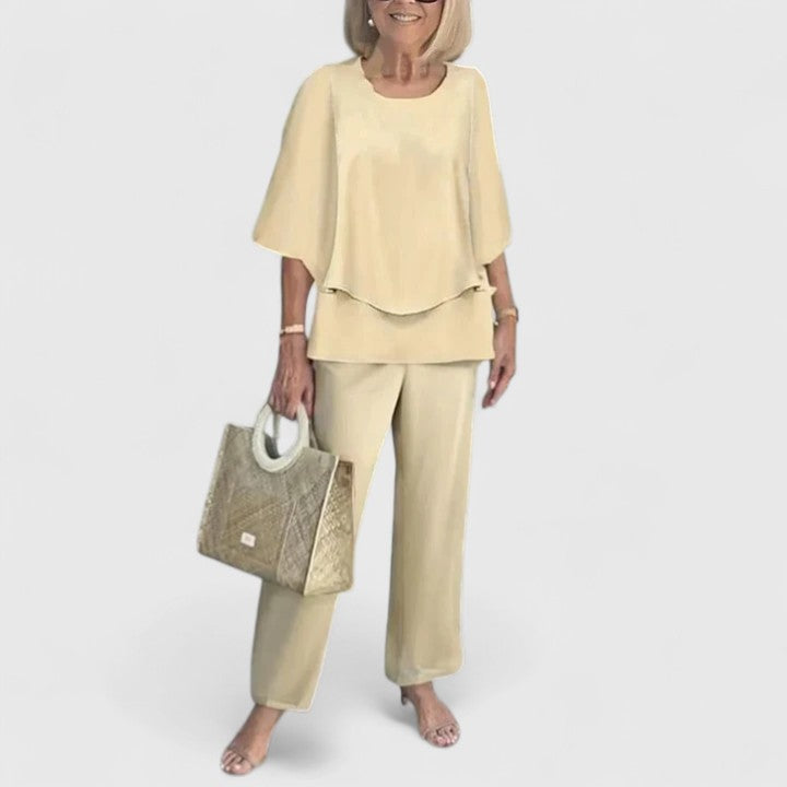Elegant relaxed two-piece co-ord set for women | Martha - 4