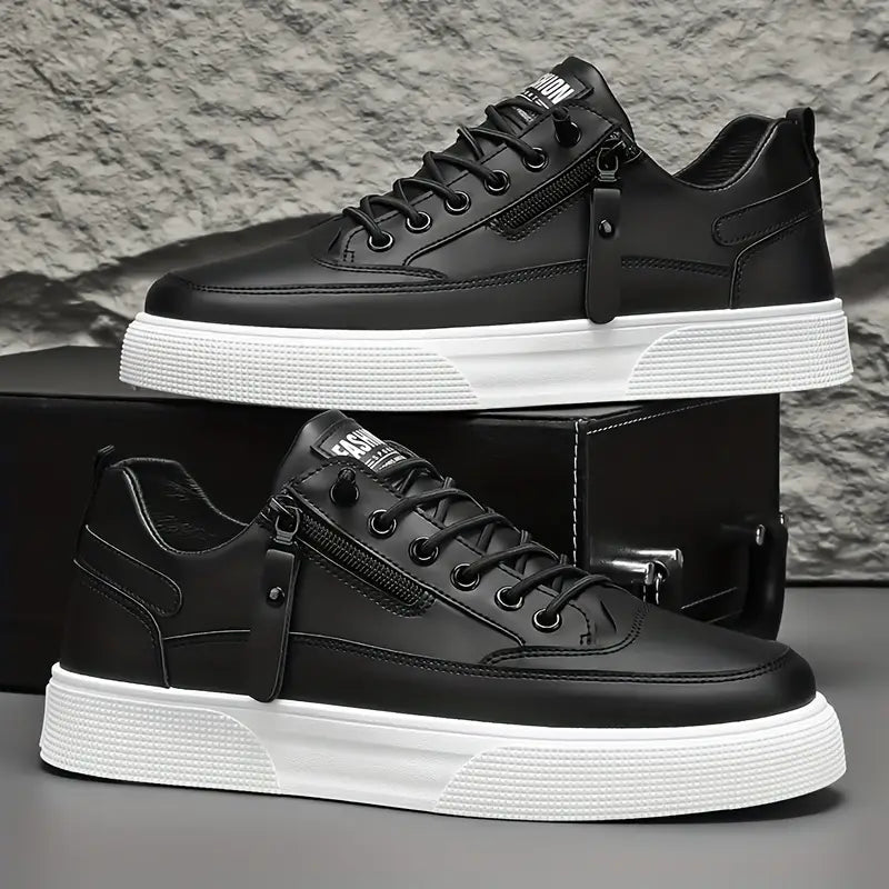 Classic everyday leather casual trainers for men | Stratford -2