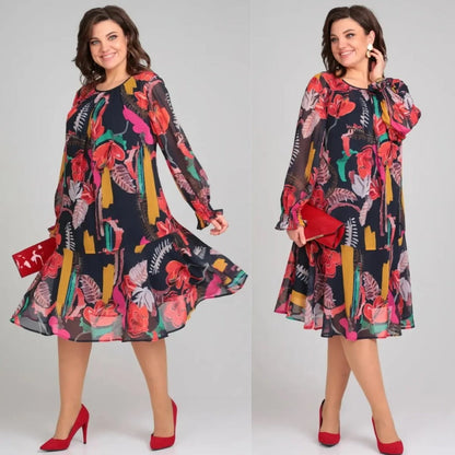 Modern everyday floral casual dress for women | Floravine -5