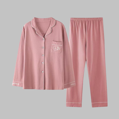 Cozy Long Sleeve Top And Trousers Lounge Set Stylish For Women | Serelune