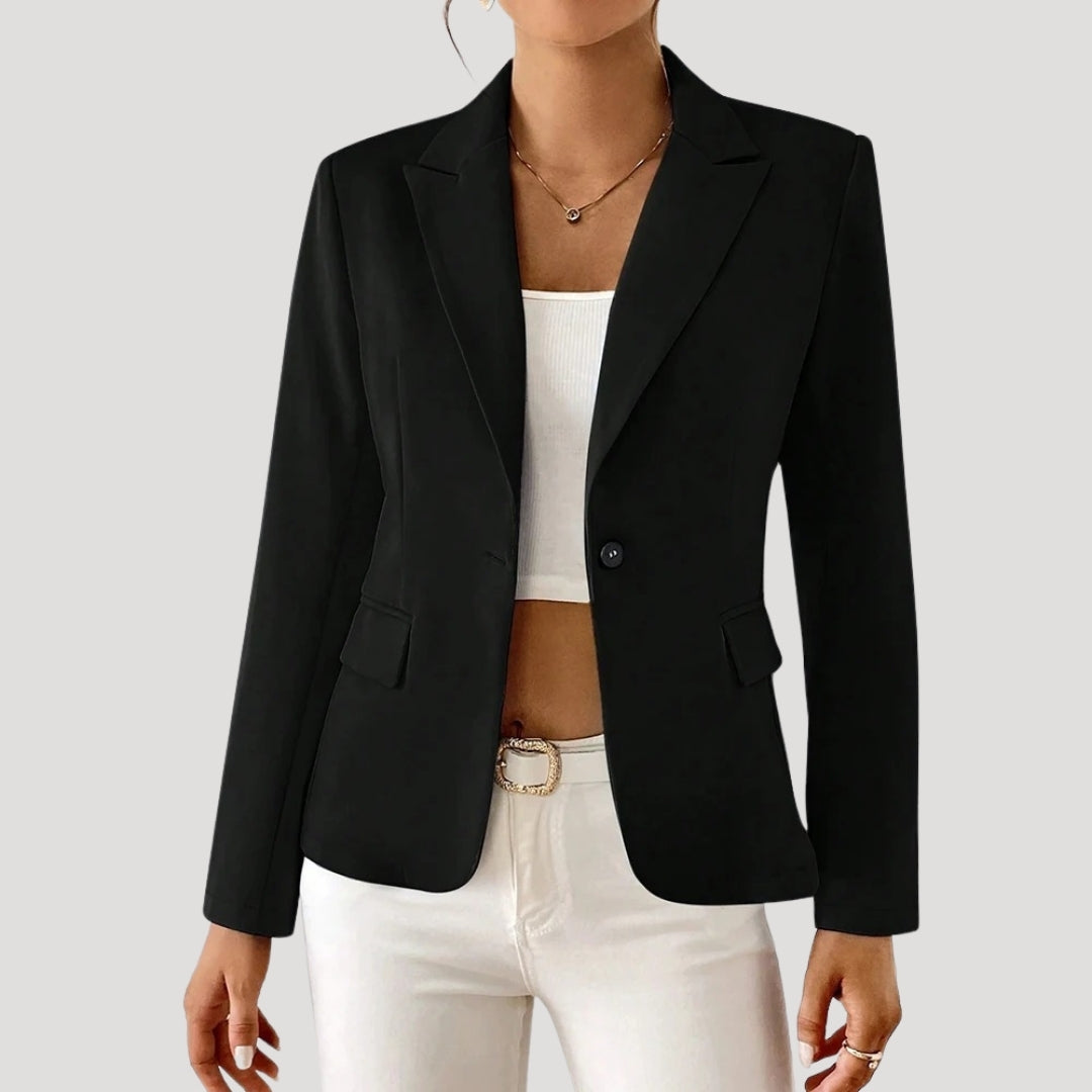 Sophisticated tailored fitted blazer for women -4