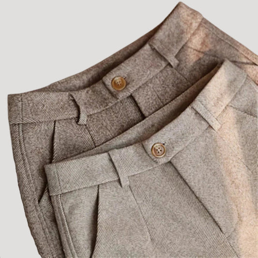 Smart slim-fit heritage chino trousers for men -1