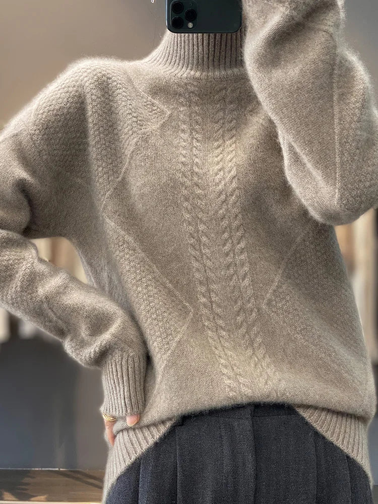 Classic Turtleneck Sweater Cozy For Women | Evelina