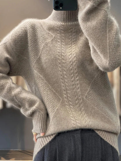 Classic Turtleneck Sweater Cozy For Women | Evelina