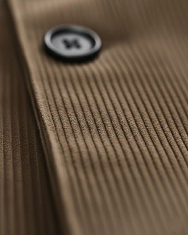 Textured ribbed everyday winter coat for men | Rainer -6