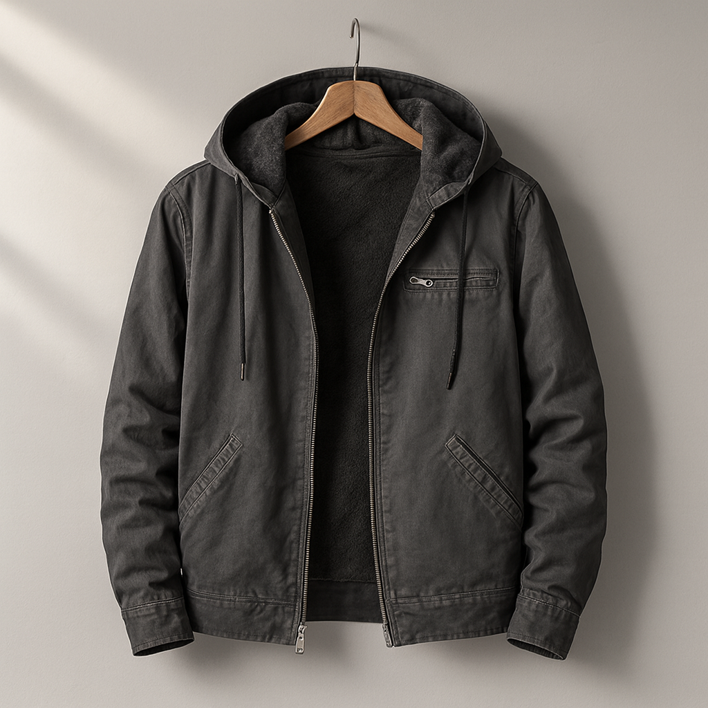 Lined Hooded Utility Jacket Stylish For Men | Branton