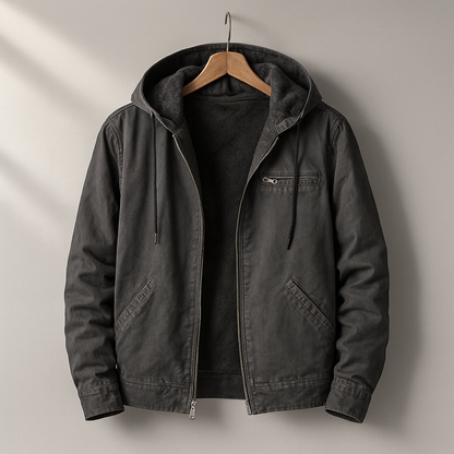Lined Hooded Utility Jacket Stylish For Men | Branton