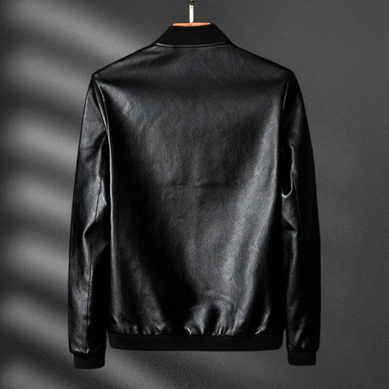 Classic leather everyday jacket for men | Lorenzo - 4