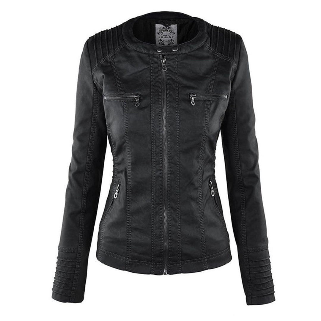 Durable elegant everyday leather jacket for women | Sophie -8