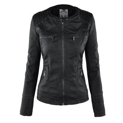 Classic leather everyday jacket for women | SOPHIE - 8