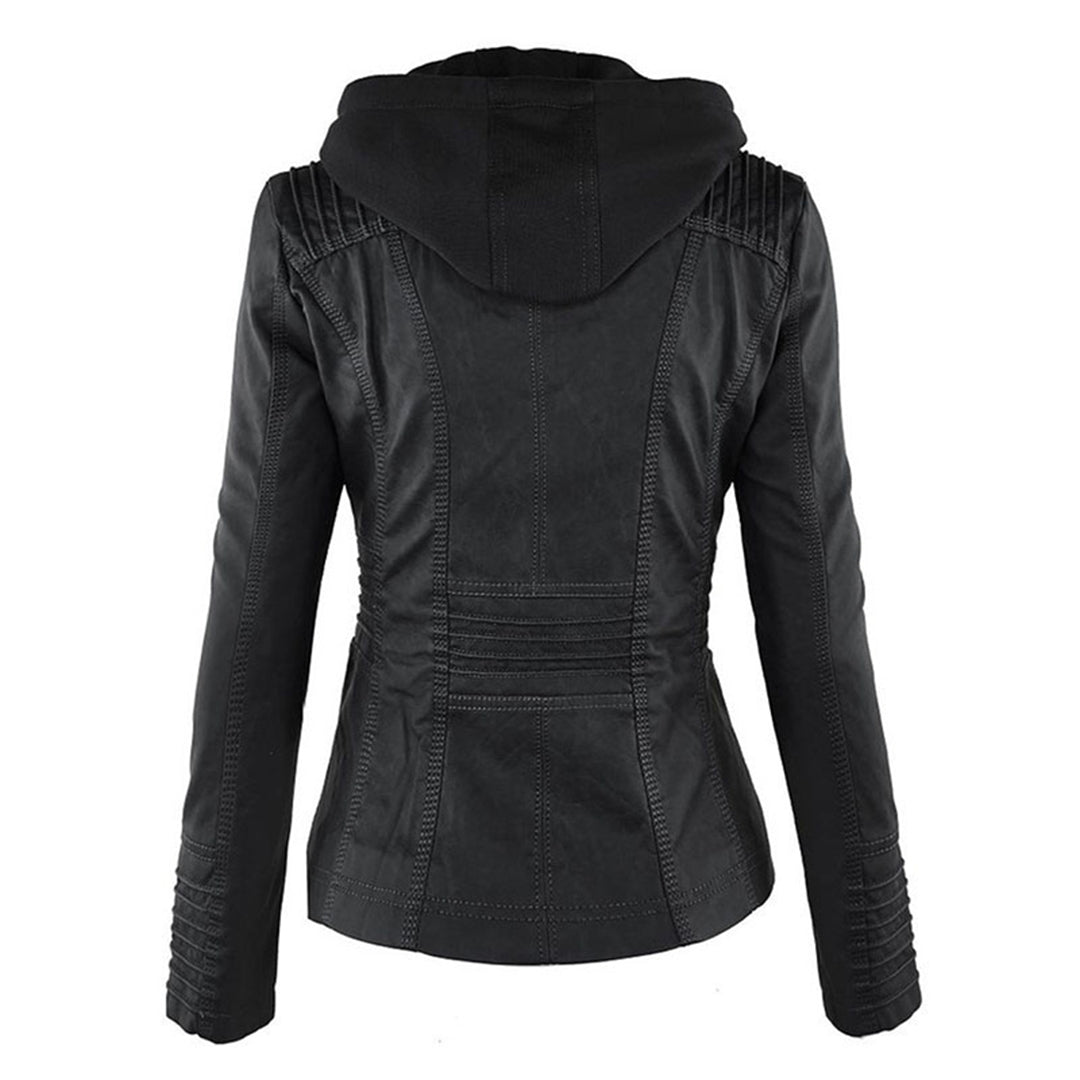Durable elegant everyday leather jacket for women | Sophie -9