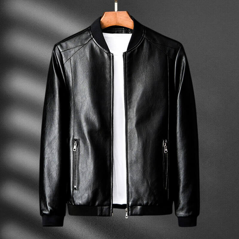 Classic leather everyday jacket for men | Lorenzo - 3