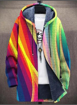 Cosy artistic open-front cardigan for men | Bronte - 3