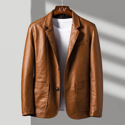 Classic leather everyday jacket for men | Alessandro - 1