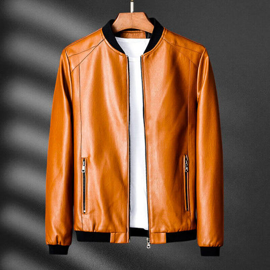 Classic leather everyday jacket for men | Lorenzo - 1