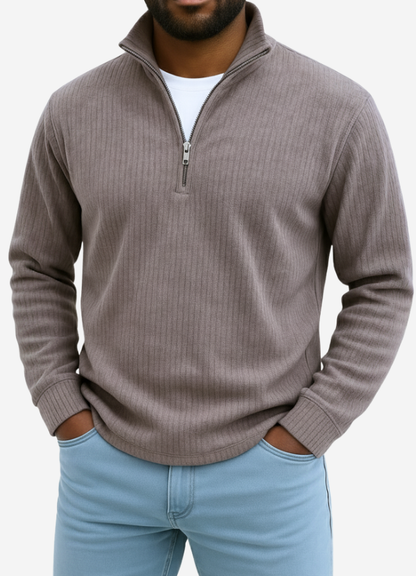 Warm classic knit crew-neck sweater for men | Calix -10