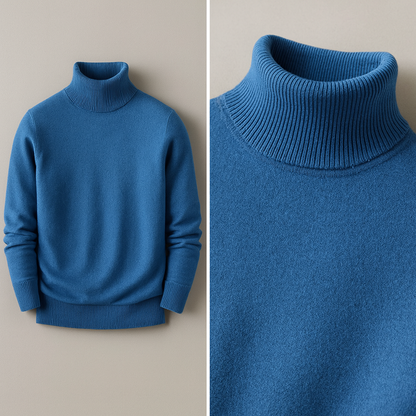 Classic Turtleneck Knit Sweater Cozy For Men | Rohan