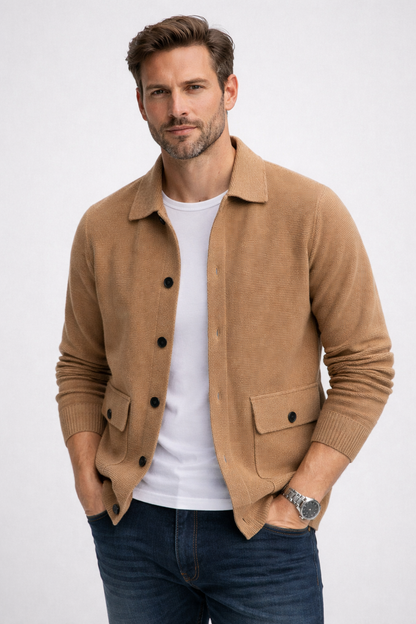Classic knit everyday casual jacket for men | Heritage