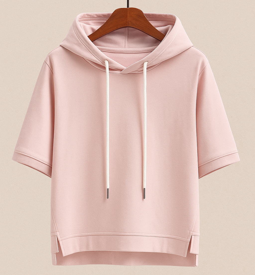 Short Sleeve Hooded Top Stylish For Women | Brielle