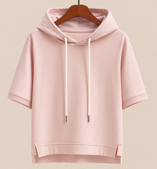 Short Sleeve Hooded Top Stylish For Women | Brielle
