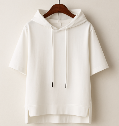 Short Sleeve Hooded Top Stylish For Women | Brielle