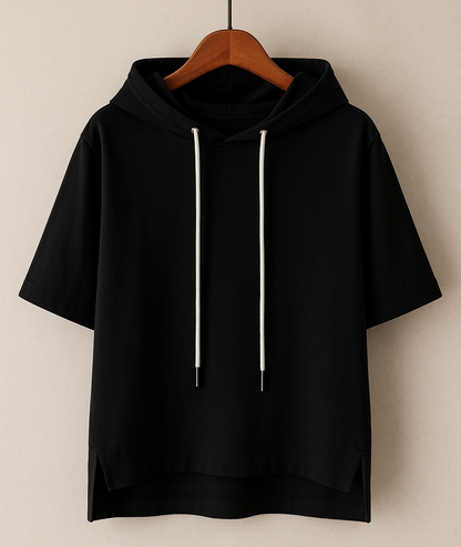 Short Sleeve Hooded Top Stylish For Women | Brielle