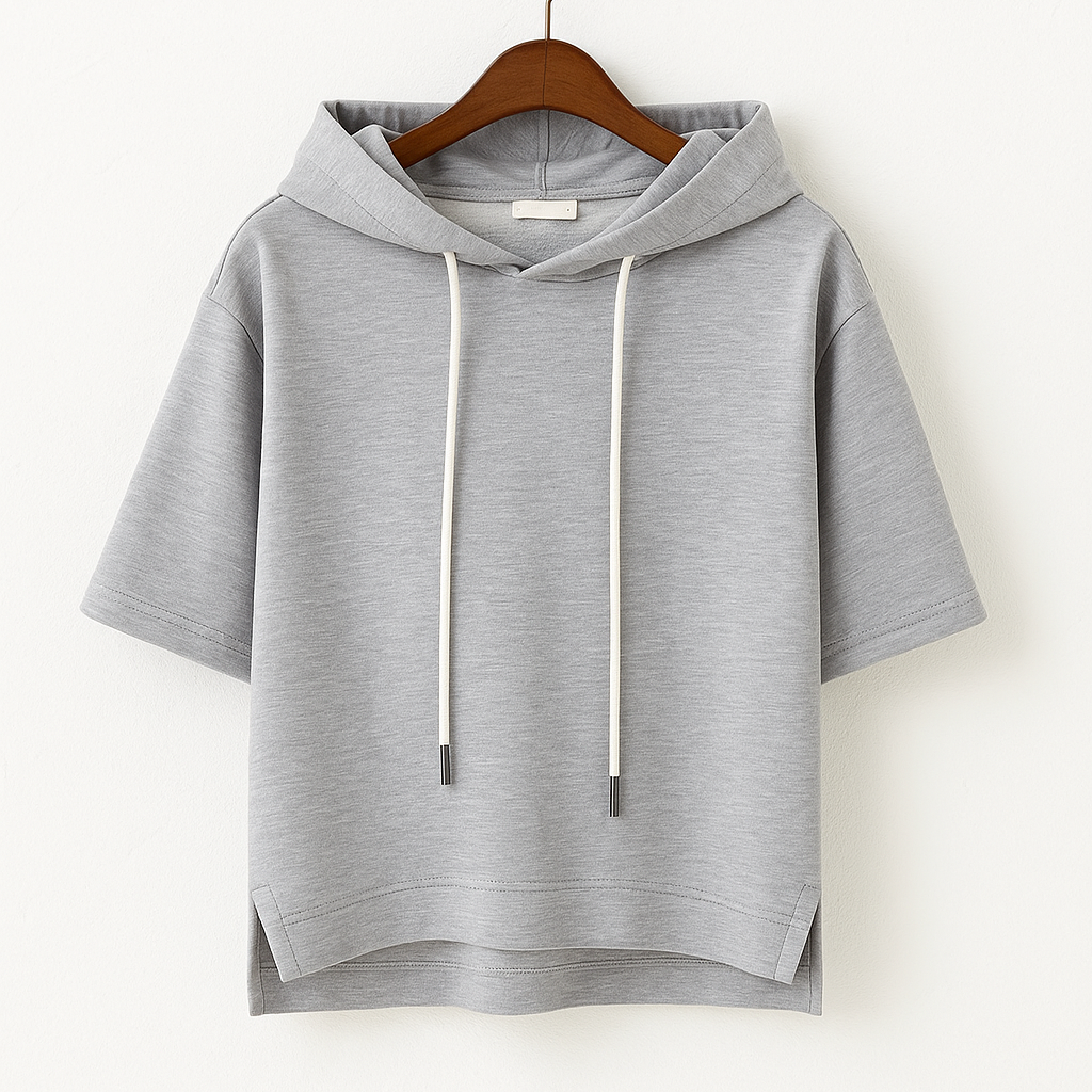 Short Sleeve Hooded Top Stylish For Women | Brielle