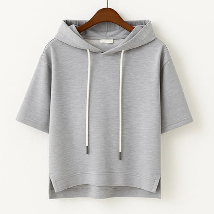 Short Sleeve Hooded Top Stylish For Women | Brielle