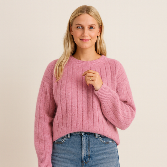 Soft 100% cashmere elegant everyday sweater for women | Sofie - 1