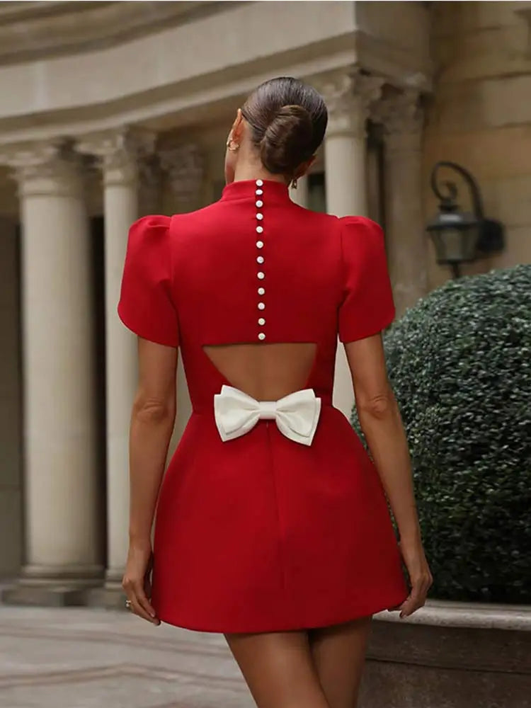 Sophisticated formal elegant midi dress for women -6