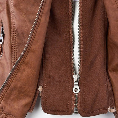 Classic leather everyday jacket for women | SOPHIE - 14