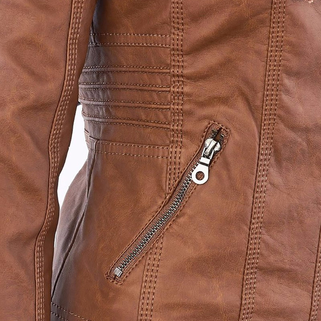 Classic leather everyday jacket for women | SOPHIE - 13