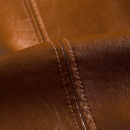 Classic leather everyday jacket for men | Alessandro - 7