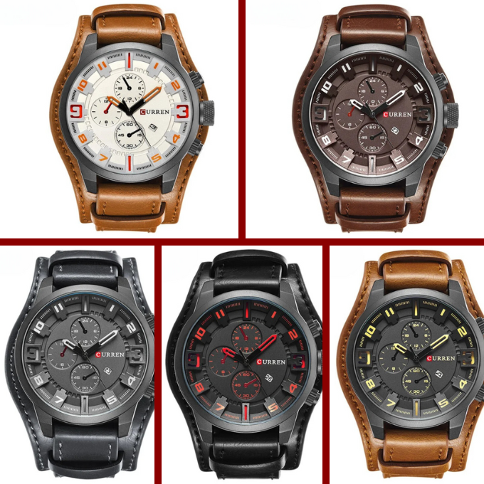 Classic leather strap wristwatch for men | Legacy - 10