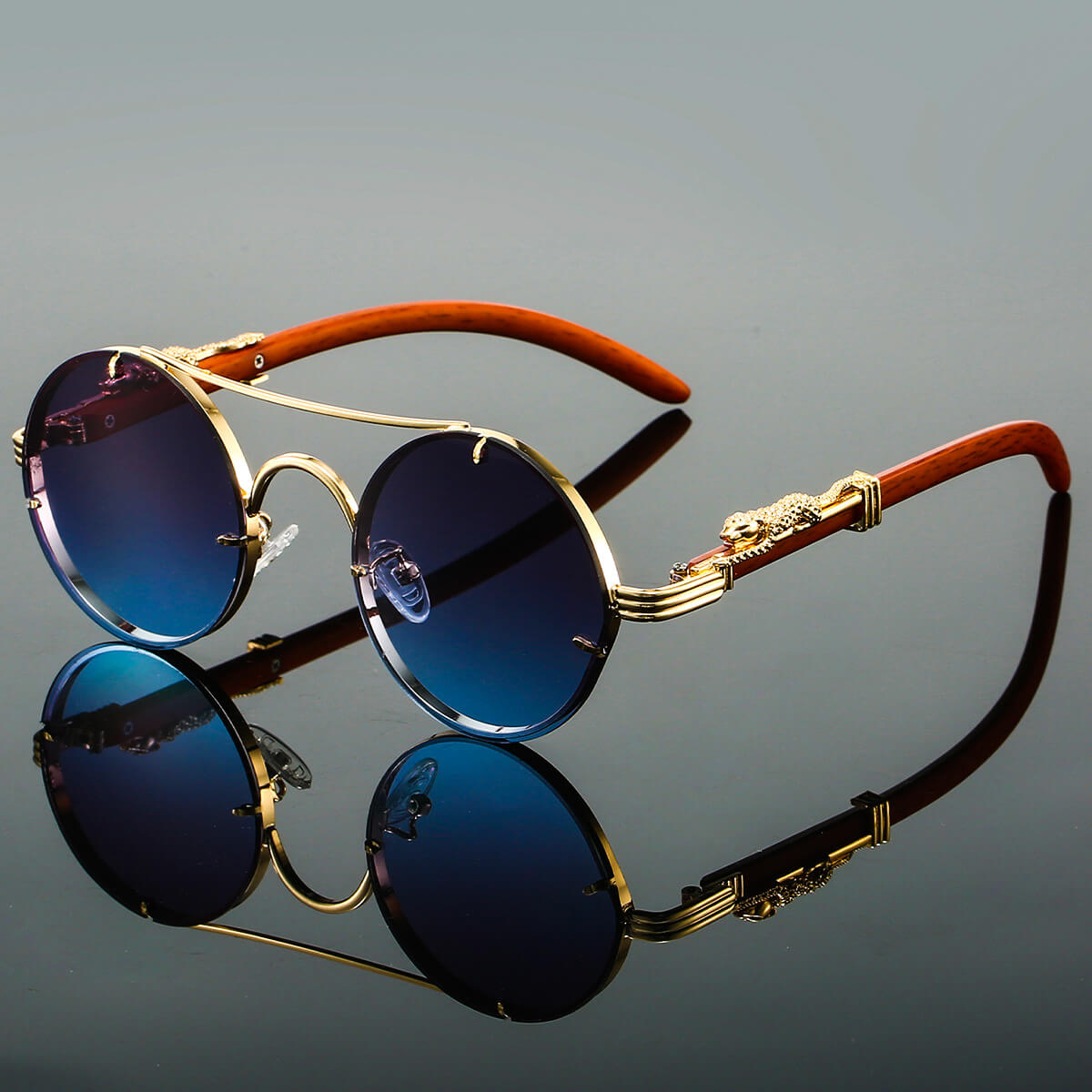 Classic retro tinted sunglasses for men | Panthera - 1