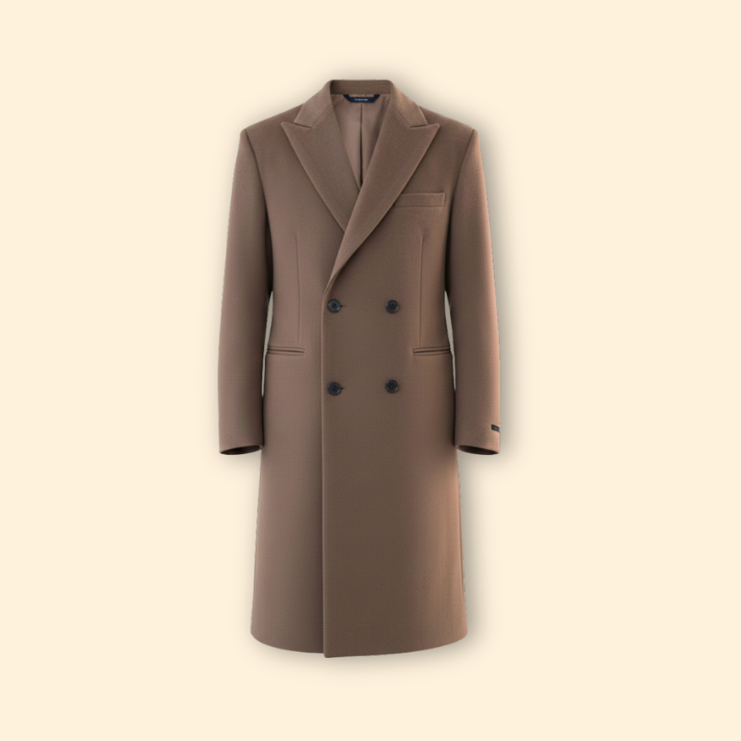 Timeless tailored longline overcoat for men -1