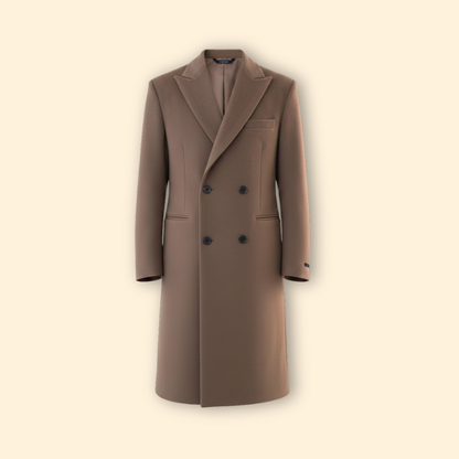 Timeless tailored longline overcoat for men -1