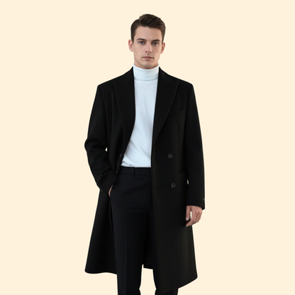 Timeless tailored longline overcoat for men -6