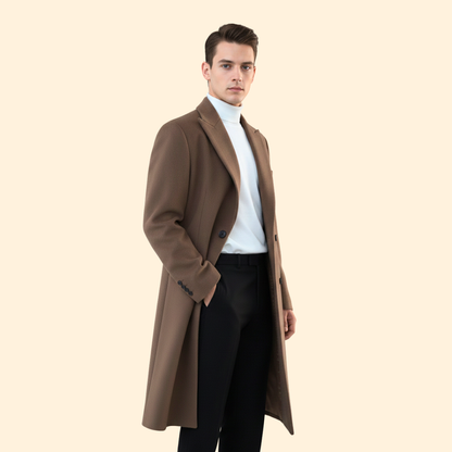 Timeless tailored longline overcoat for men -3
