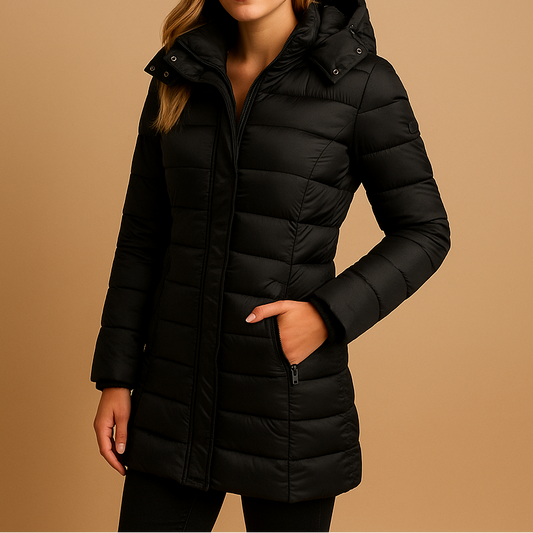 Warm classic everyday winter jacket for women | Elize -1