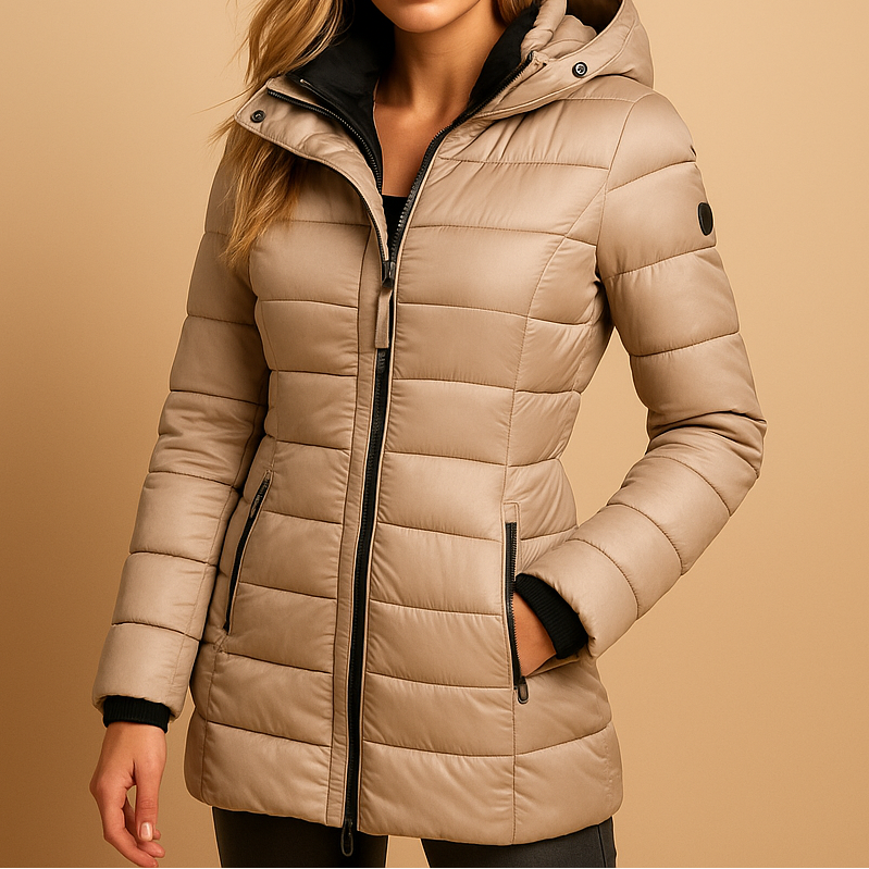 Warm classic everyday winter jacket for women | Elize -3