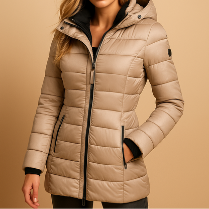 Warm classic everyday winter jacket for women | Elize -3