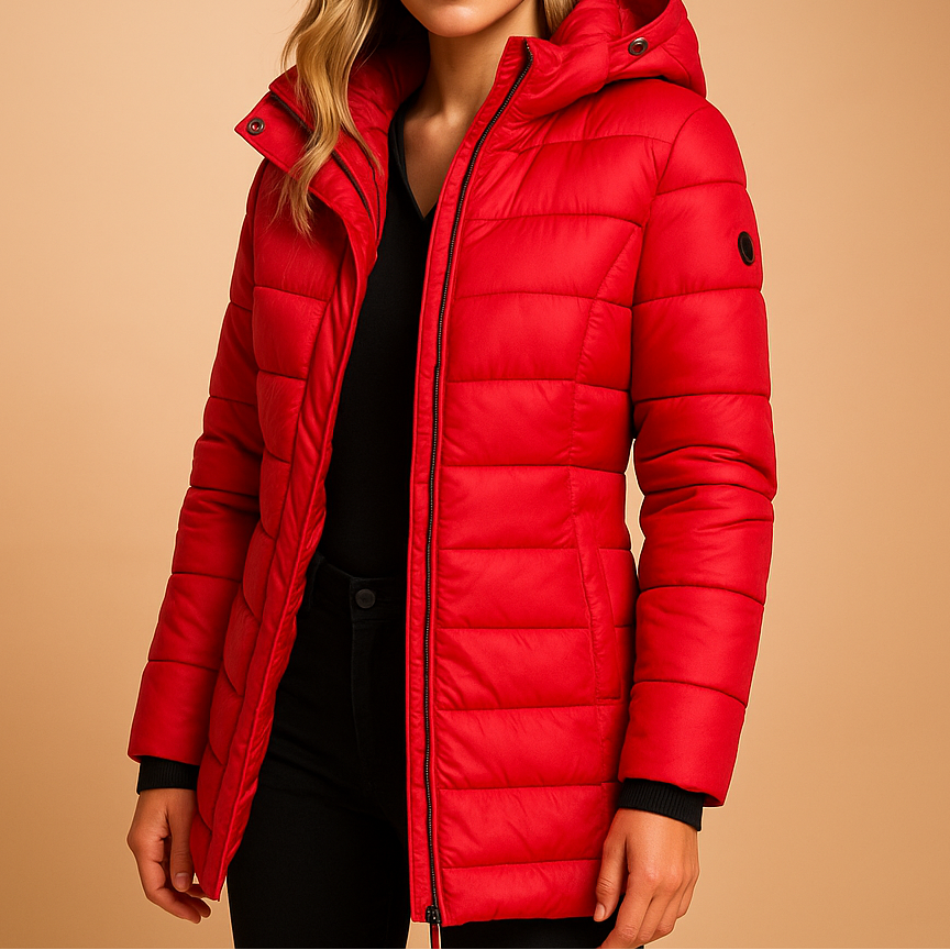 Warm classic everyday winter jacket for women | Elize -5