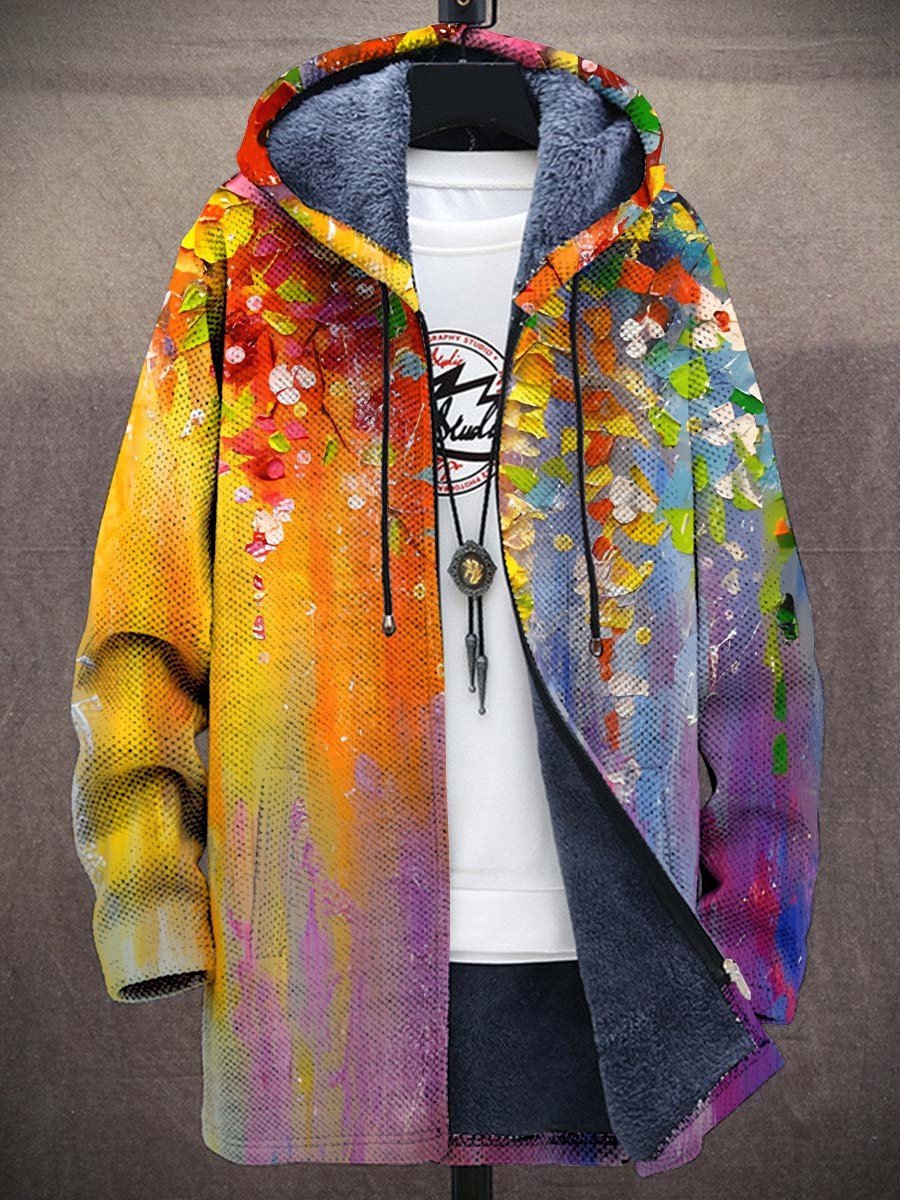 Cosy artistic open-front cardigan for men | Elouera - 1