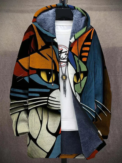 Cosy artistic open-front cardigan for men | Elouera - 4