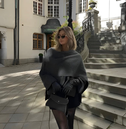 Elegant classic wool winter coat for women | Emma - 3