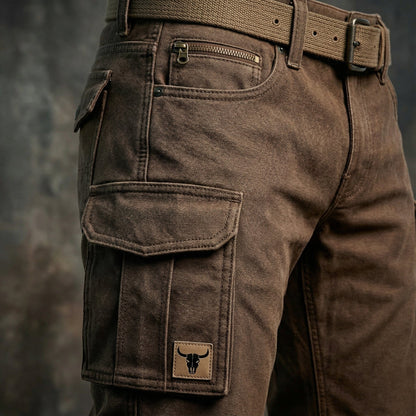 Heavy-duty canvas utility everyday trousers for men | David -3